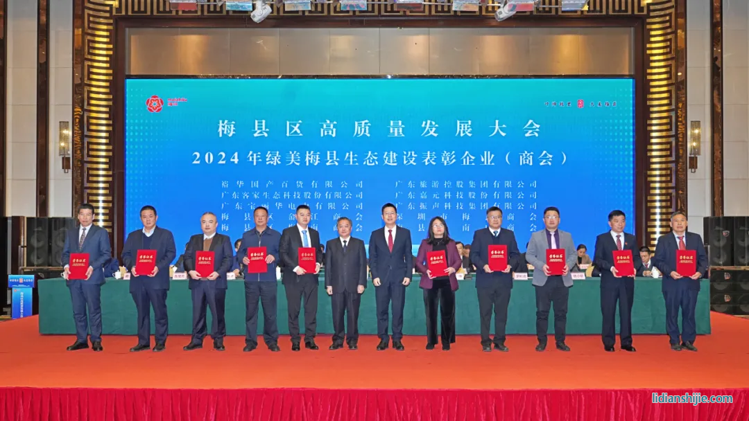 嘉元科技常務(wù)副總裁李建國（右四）上臺接受表彰